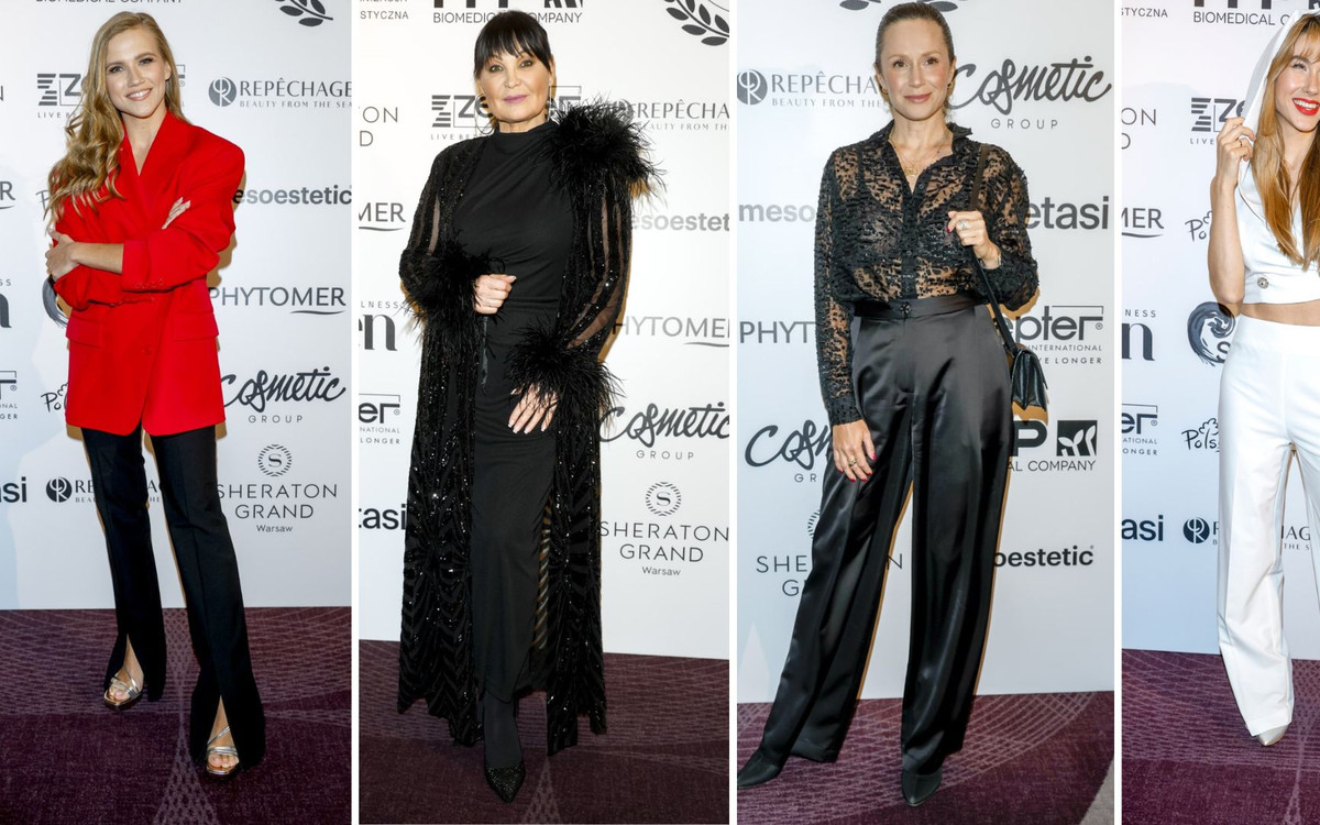 Plejada gwiazd! Monika Mrozowska w PRZEŚWITUJĄCEJ koszuli, Iwona Pavlović w piórach (FOTO)