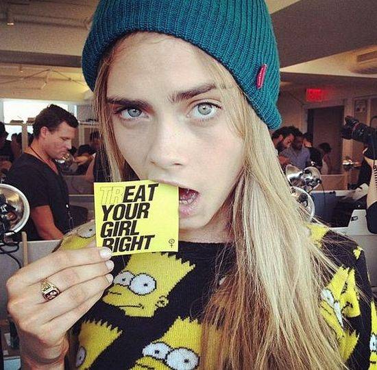 Tymczasem na Instagramie Cary Delevingne