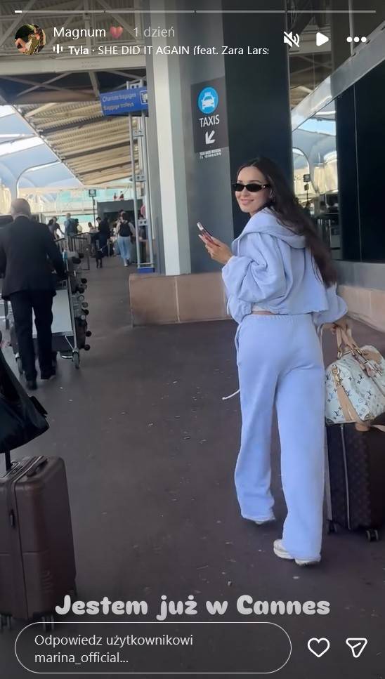 Marina Łuczenko-Szczęsna w Cannes, fot. Instagram