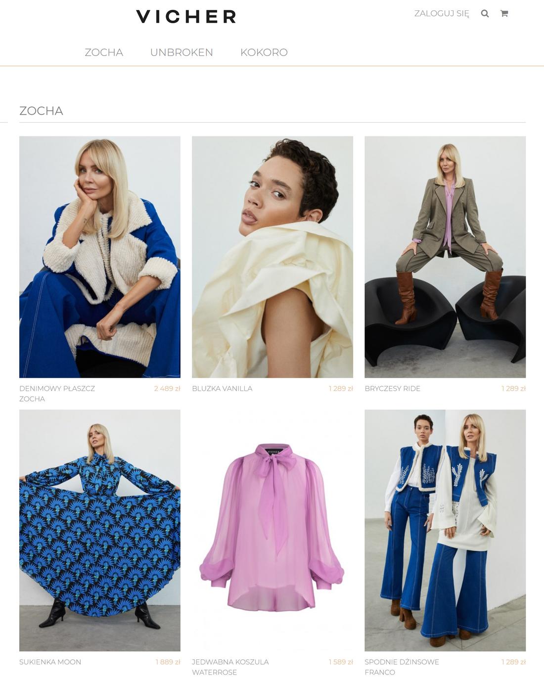 Vicher, kolekcja ZOCHA