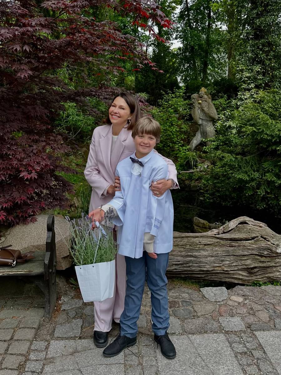 Anna Popek na komunii, fot. Instagram
