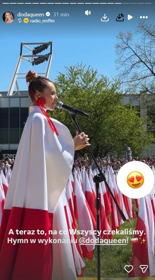 Doda zachwyciła stylizacją na Dniu Flagi, fot. Instagram