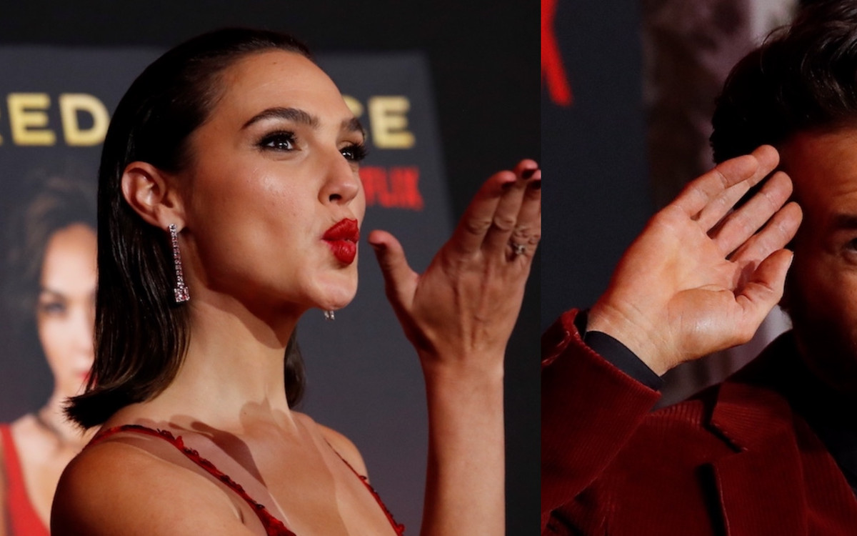 Gal Gadot i Ryan Reynolds cali w czerwieni. Pięknie się prezentują!