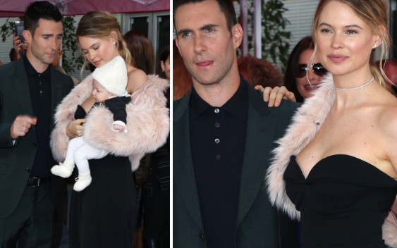 Adam Levine i Behati Prinsloo zabrali córeczkę na wielką imprezę (FOTO)