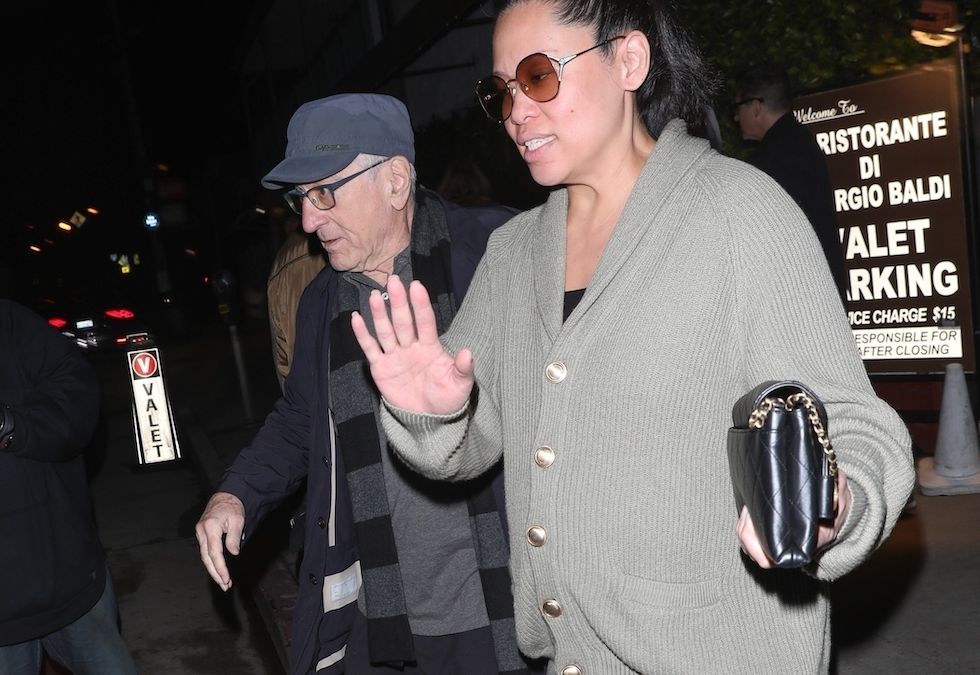 Santa Monica, CA - Robert De Niro and his girlfriend Tiffany Chen were seen leaving dinner with Harvey Keitel and Billy Crystal at Giorgio Baldi's private room in Santa Monica. The actor has just confirmed that he is a father of SEVEN now. Tiffany is seen in these images leaving dinner on March 22nd hiding her growing bump under a cardigan sweater. *UK Clients - Pictures Containing Children Please Pixelate Face Prior To Publication*,Image: 774727578, License: Rights-managed, Restrictions: , Model Release: no, Pictured: Robert De Niro, Harvey Keitel, Billy Crystal, Credit line: The Hollywood JR / BACKGRID / Backgrid USA / Forum