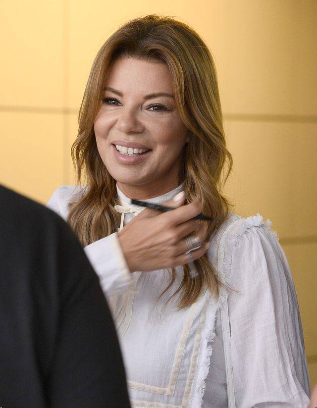 Edyta Górniak przed studio Dzień dobry TVN, sierpień 2017