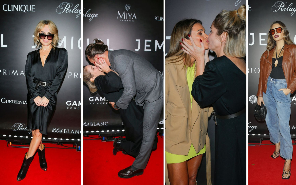 Plejada gwiazd na pokazie Łukasza Jemioła: Blanka Lipińska, Julia Wieniawa, wyjątkowo całuśna Małgorzata Ohme