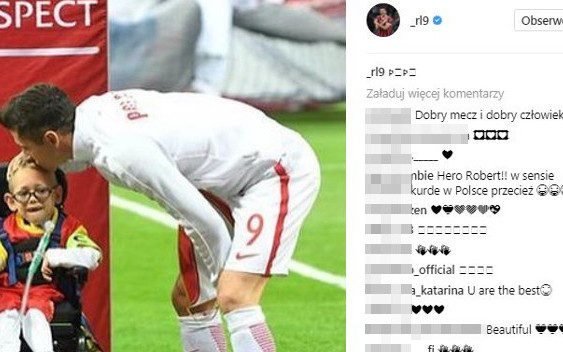 Robert Lewandowski spełnił marzenie małego Franka Trzęsowskiego