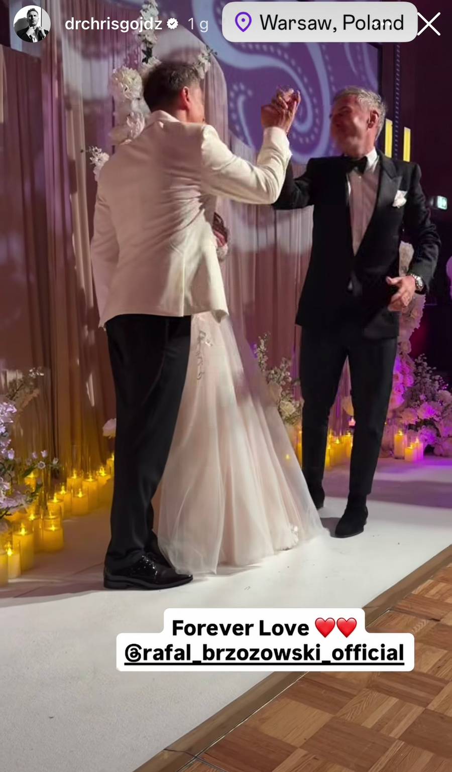 Krzysztof Gojdź na ślubie Rafała Brzozowskiego, fot. AKPA