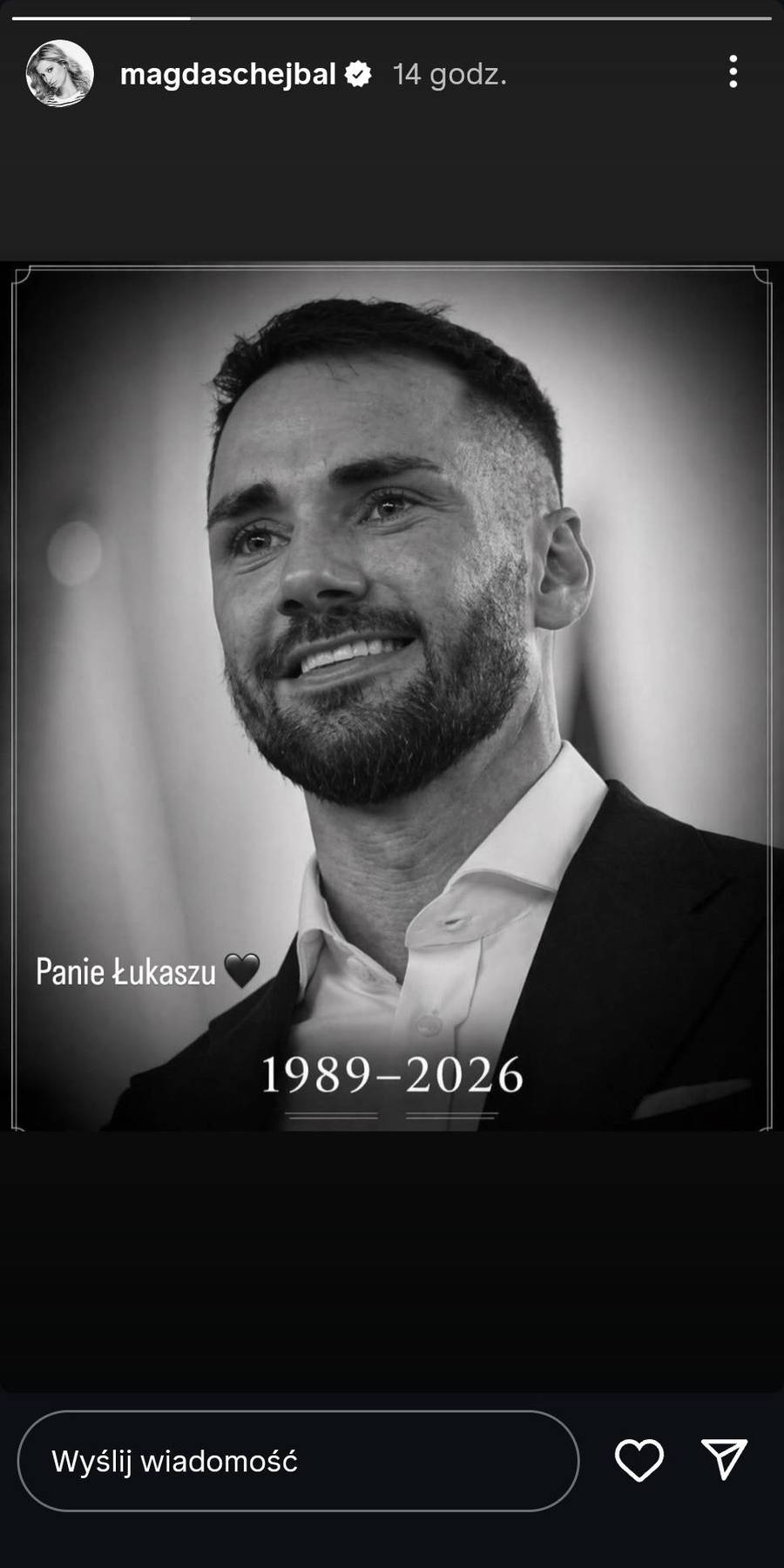 Gwiazdy żegnają Łukasza Litewkę, fot. Instagram