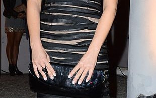 Małgorzata Rozenek w sukni w paski (FOTO)