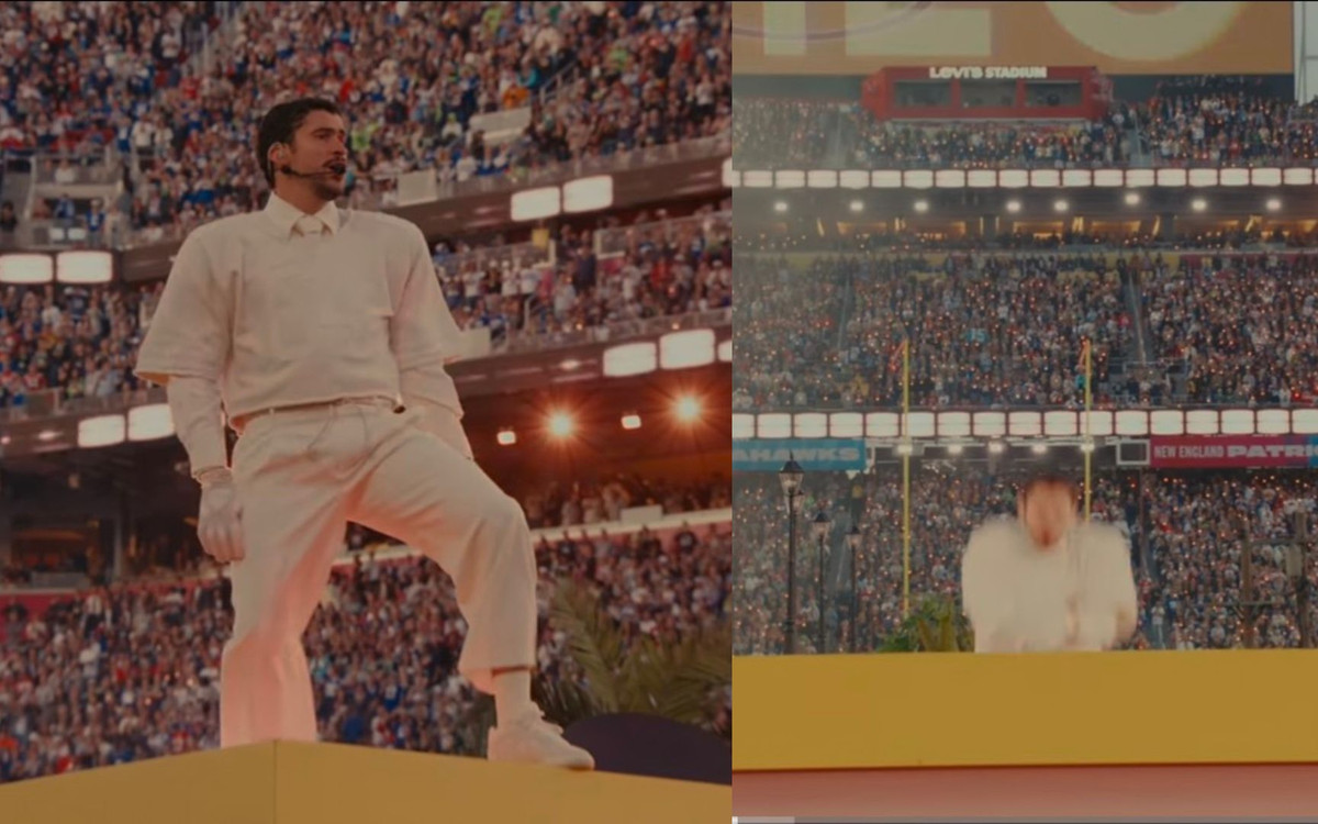 Chwila grozy podczas Super Bowl Halftime Show. Bad Bunny runął z dachu, wszyscy zamarli