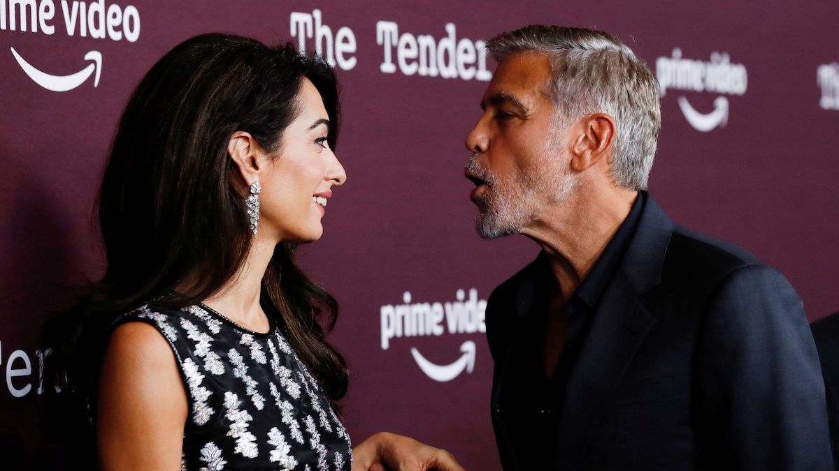 Director George Clooney and his wife lawyer Amal Clooney attend a tastemaker screening of the film "The Tender Bar" at Directors Guild of America in Los Angeles, California, U.S., October 3, 2021. REFILE - CORRECTING INFORMATION,Image: 636340660, License: Rights-managed, Restrictions: , Model Release: no, Credit line: MARIO ANZUONI / Reuters / Forum