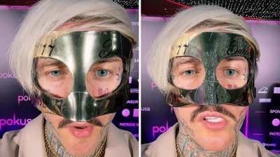 Stifler pojawił się na premierze filmu w złotej masce. Wiadomo dlaczego!