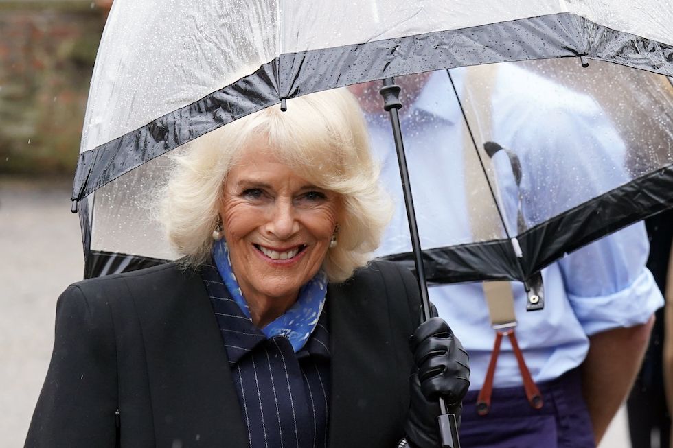 The Queen Consort arrives for a visit to Talbot Yard Food Court in Yorkersgate, Malton, North Yorkshire, to meet food and drink producers with shops and to hear more about their locally produced goods. Picture date: Wednesday April 5, 2023.,Image: 767409484, License: Rights-managed, Restrictions: , Model Release: no, Credit line: Owen Humphreys / PA Images / Forum