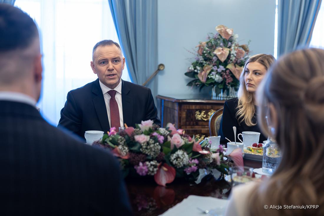 Doda na spotkaniu z Martą i Karolem Nawrockimi, fot. Prezydent.pl