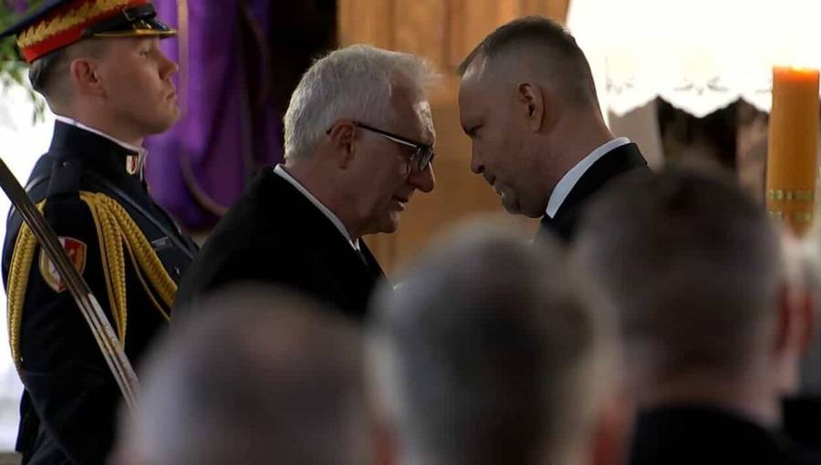 Pogrzeb Łukasza Litewki/YouTube/Sejm RP