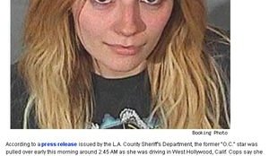 Mischa Barton dołącza do grona Miss Mugshot