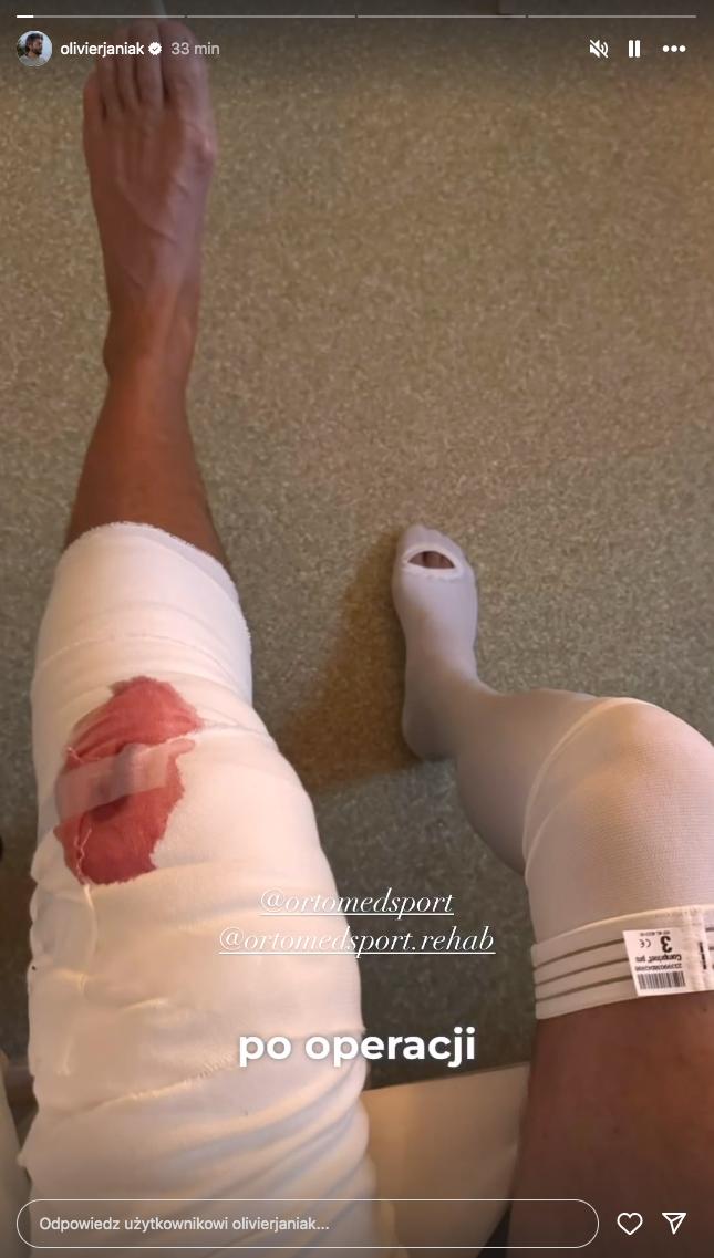 Olivier Janiak w szpitalu