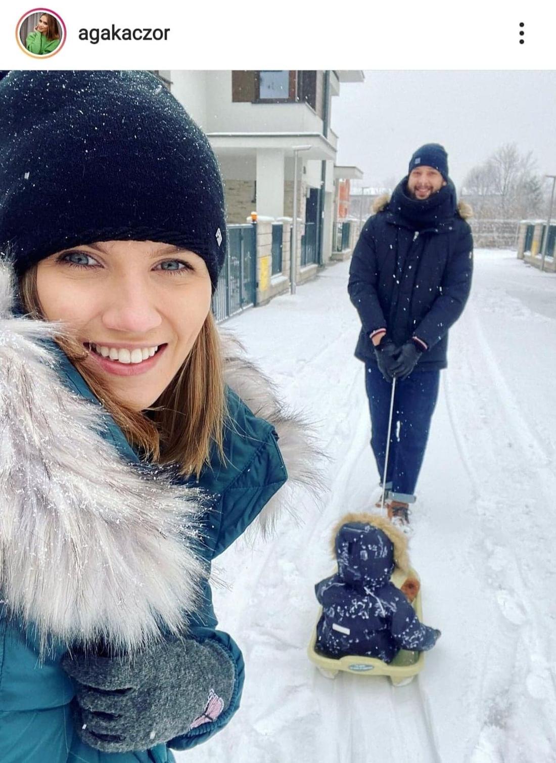 Rodzinne popołudnie Agnieszki Kaczorowskiej