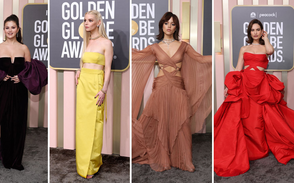 Najlepsze kreacje Złotych Globów 2023. Jenna Ortega gwiazdą wieczoru, Hilary Swank w ciążowej kreacji, Selena Gomez w fiolecie