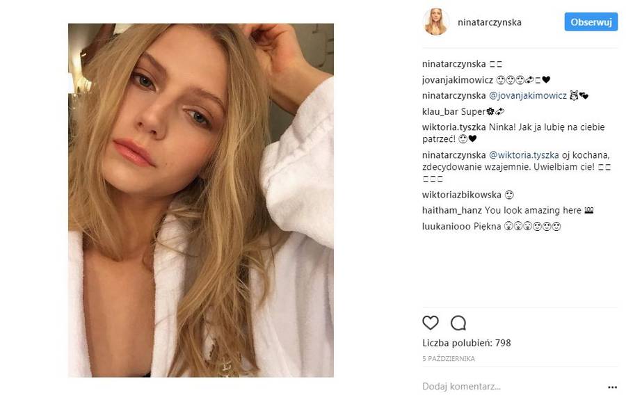 KOSZMAR! Polska modelka POBITA przez chłopaka (Instagram)