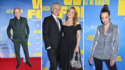 Gwiazdy na premierze kinowej. Katarzyna Figura odważnie w siateczce, wystrojona Dorota Chotecka…