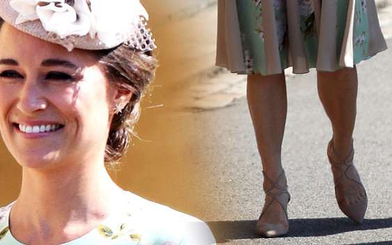 Jaką kreację na ślub wybrała CIĘŻARNA Pippa Middleton? (ZDJĘCIA)