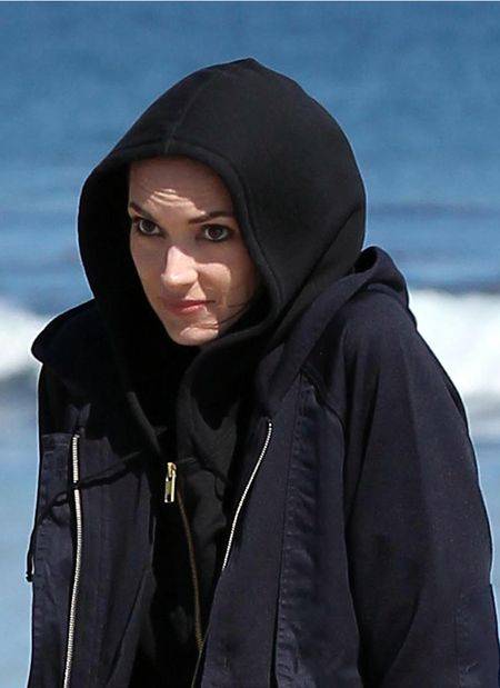 Winona Ryder na plaży