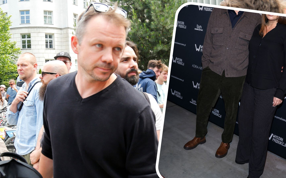 Lesław Żurek dementuje plotki o romansie. Właśnie pojawił się z żoną na premierze sztuki “Bez hamulców”