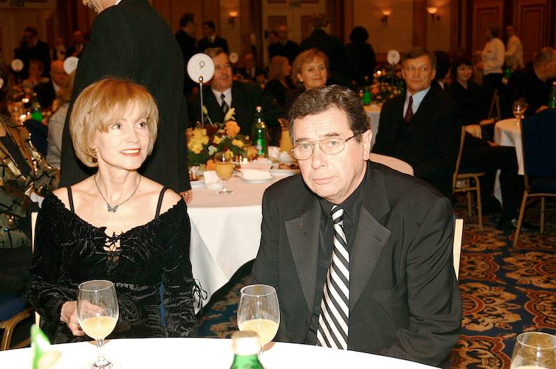 Janusz Gajos z żoną