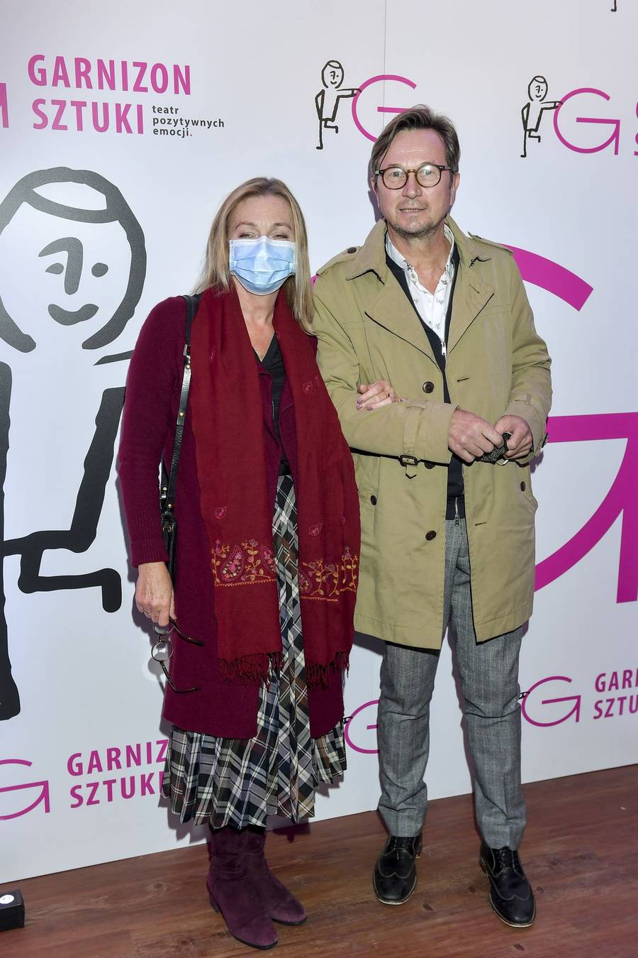 Piotr Cyrwus i Maja Barełkowska na ściance