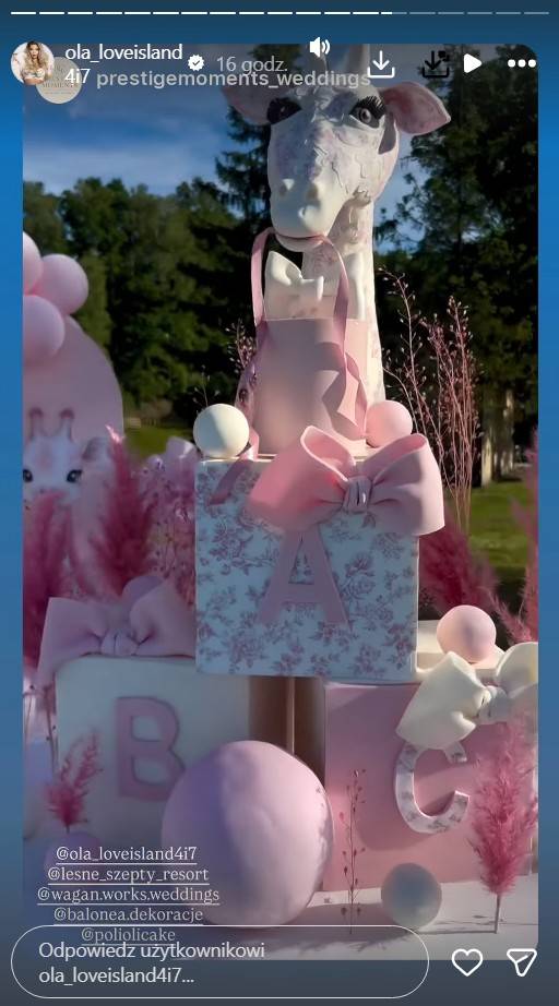 Baby shower Oli z „Love Island”, fot. Instagram