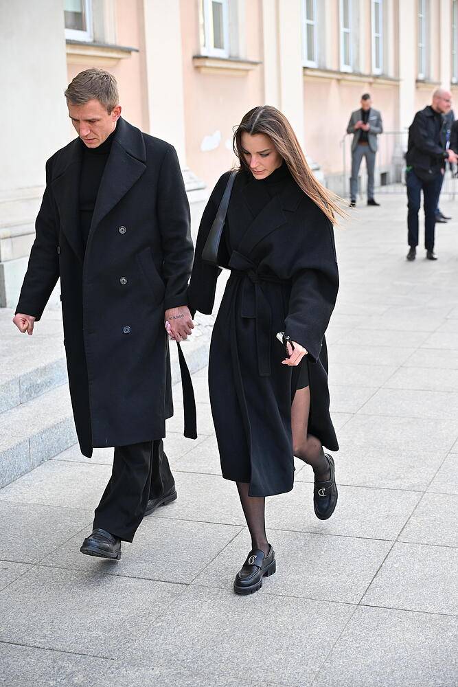 Rzeźniczakowie na pogrzebie Jacka Magiery