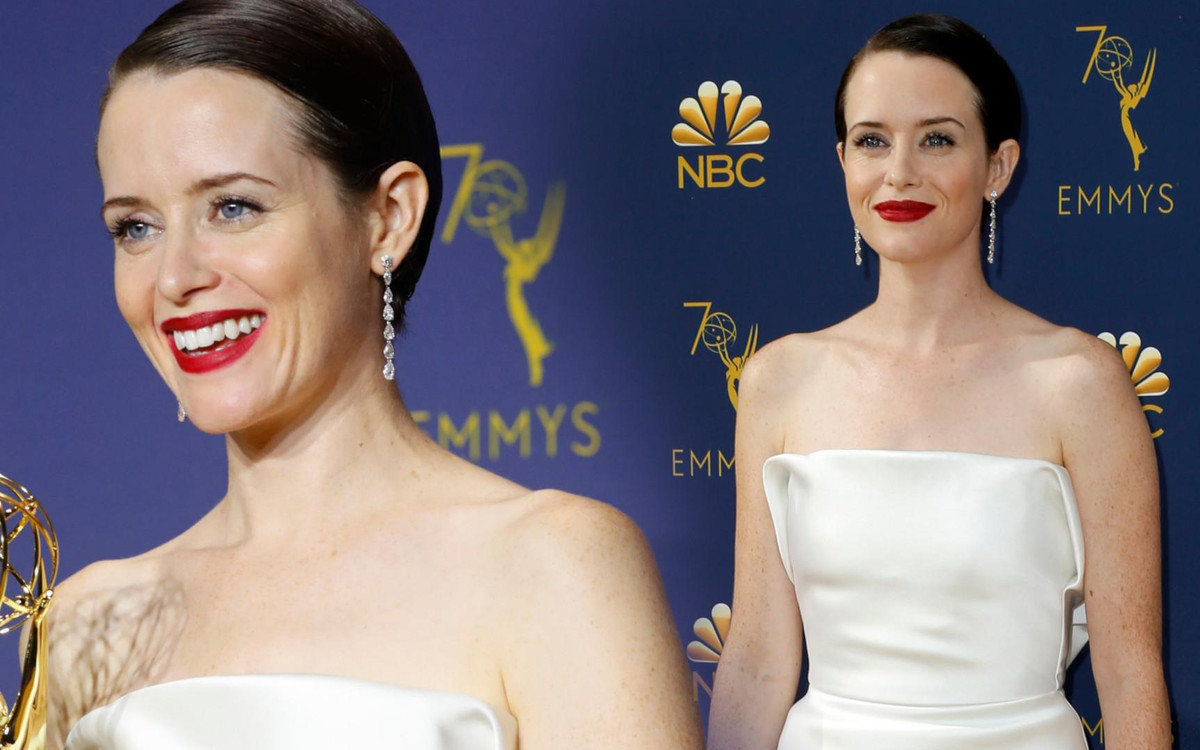 Claire Foy otrzymała nagrodę Emmy za rolę królowej Elżbiety (ZDJĘCIA)