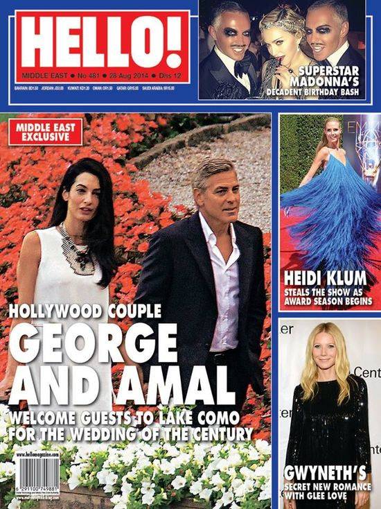 George Clooney i Amal Amaluddin na okładkach