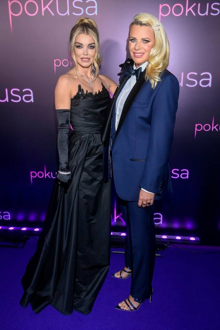 Premiera filmu “Pokusa”: Helena Englert z czarnymi ustami, Stifler w złotej masce, Maria Sadowska w smokingu