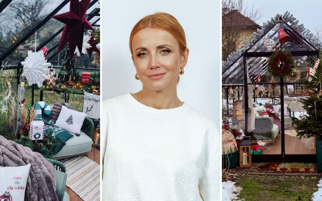 Tak Katarzyna Zielińska urządziła dom na święta. Największe wrażenie robi… szklarnia
