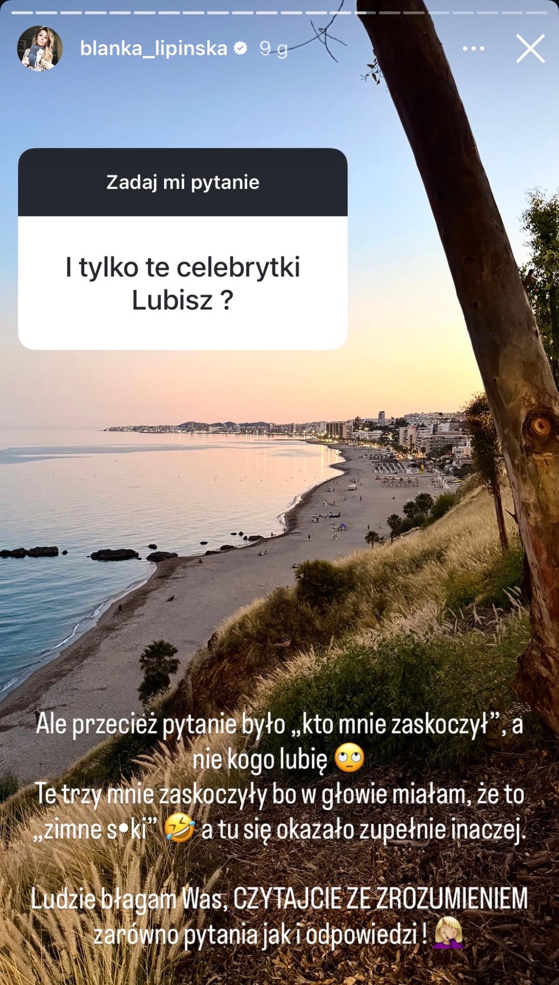 Blanka Lipińska miała konflikt z Mają Bohosiewicz, fot. Instagram