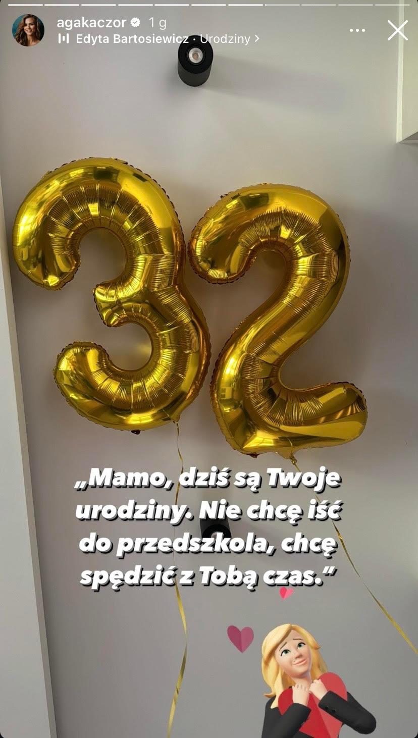 32. urodziny Agnieszki Kaczorowskiej-Peli
