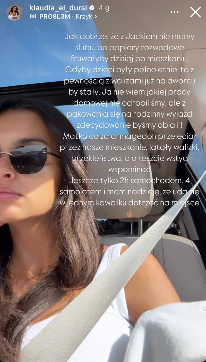 Klaudia el Dursi i Jacek Leszczyński / Instagram @klaudia_el_dursi