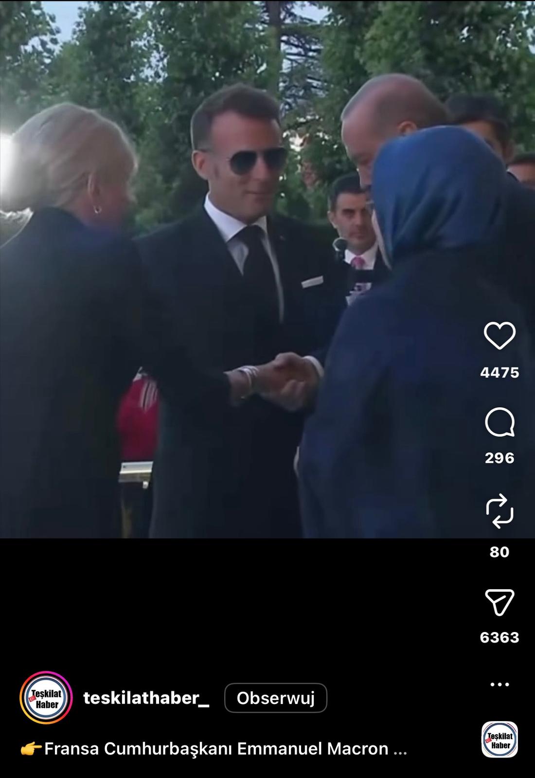 Emmanuel Macron fot. Instagram @teskilathaber_