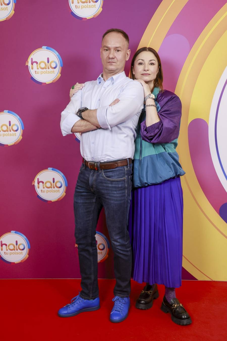 Rodzinny poranek w “Halo Tu Polsat”! Joanna Brodzik z bratem, Andrzej Nejman z dorosłym synem (FOTO)