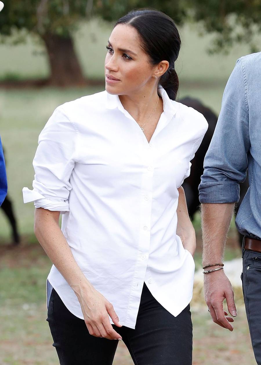 Meghan Markle chciała ukryć brzuszek, a wszyscy patrzyli tylko na jej marynarkę!