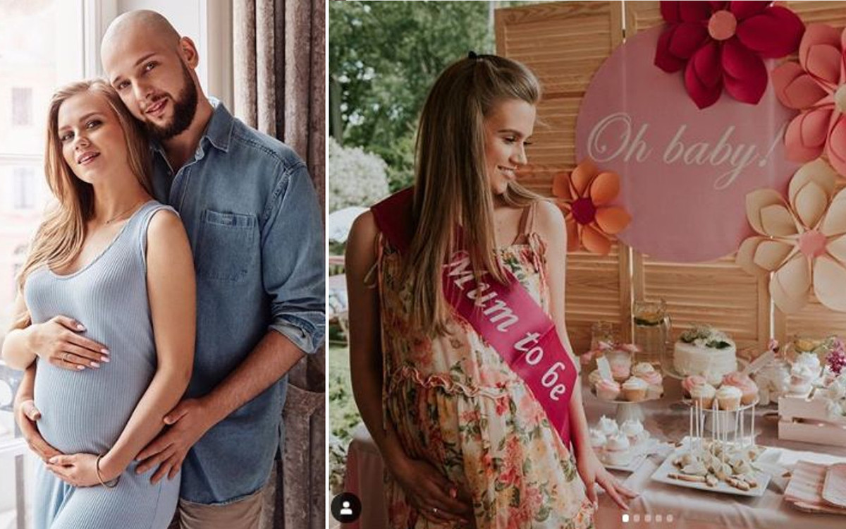 Agnieszka Kaczorowska odpowiada, dlaczego na jej baby shower były ANGIELSKIE napisy