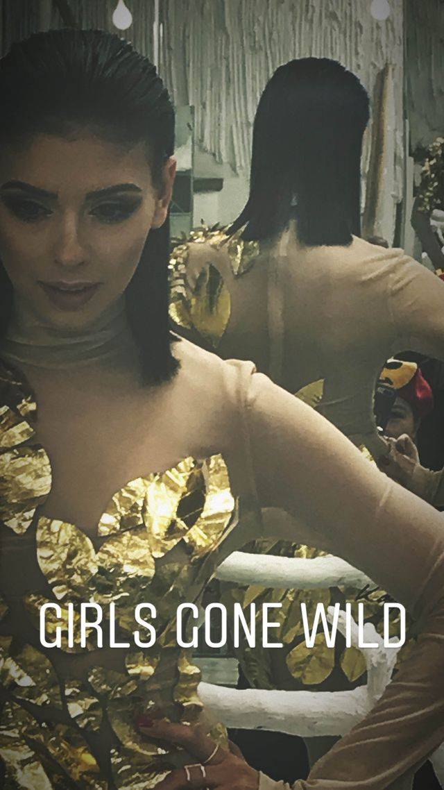 Doda i Klaudia Halejcio przed galą Telekamer w atelier Kajetana Góry