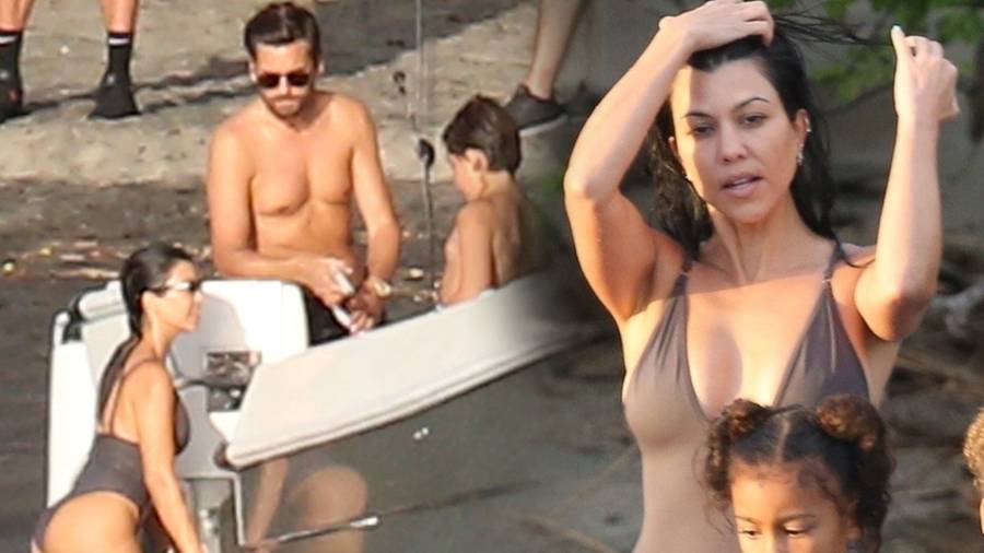 Kourtney Kardashian i Scott Disick na wakacjach