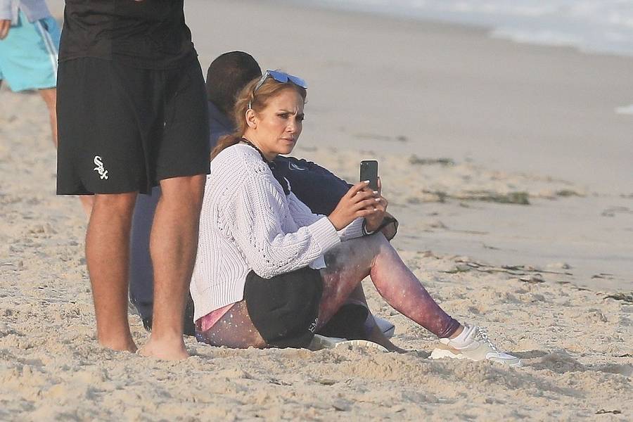 Jennifer Lopez na plaży
