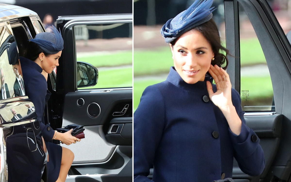 Meghan na ślubie Eugenii. TA stylizacja przypomina kreacje BYŁEJ Harry’ego!