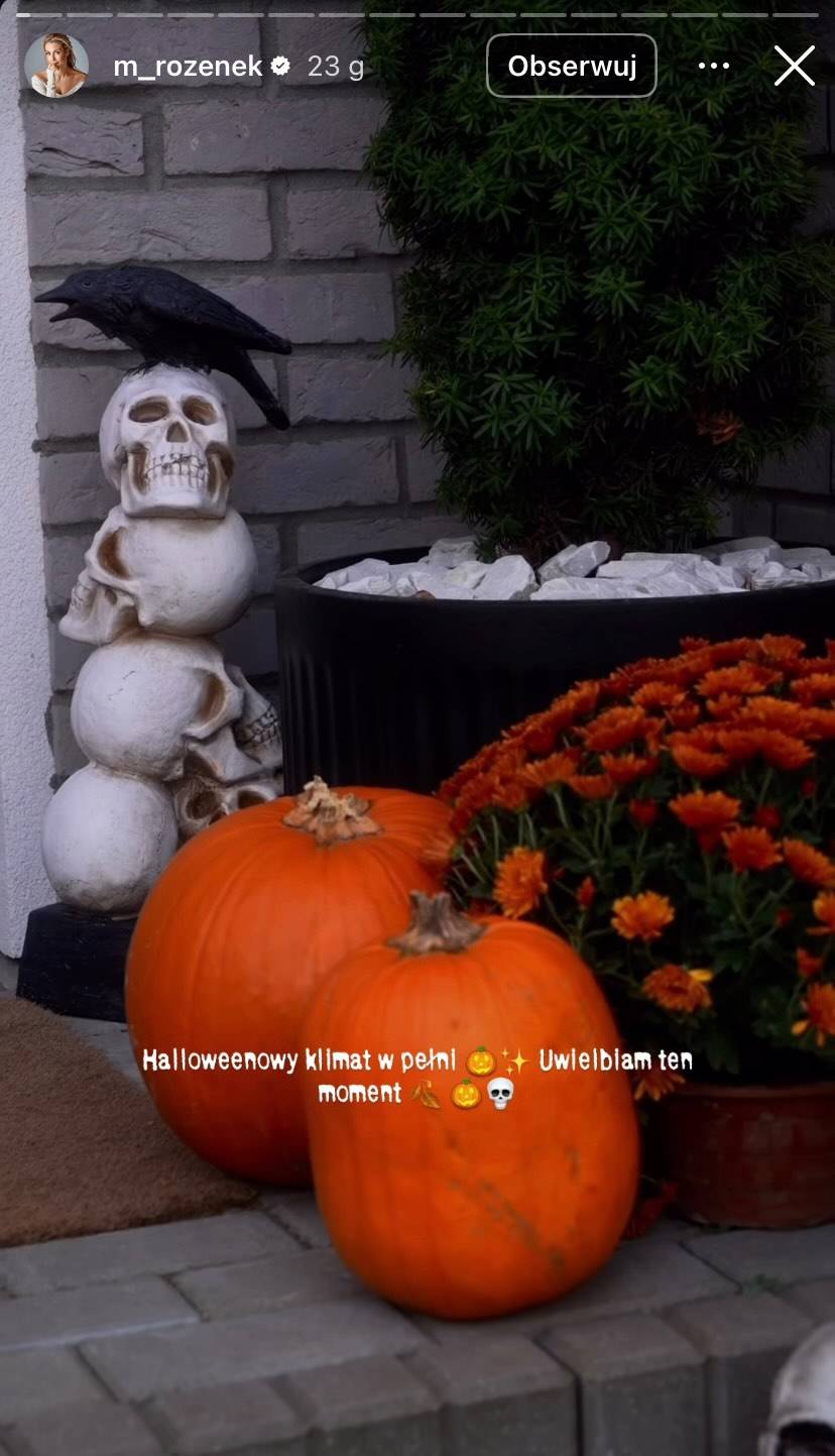 Tak Rozenek udekorowała swoją nową willę! Dynie i zwisające kościotrupy to dopiero początek…(FOTO)
